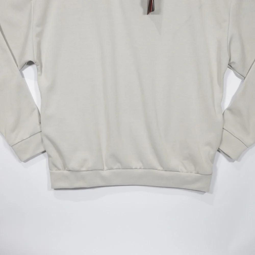 Reebok Men's Long Sleeve MYT OTH Pocket Oversize Sweatshirt Hoodie Stucco Size M - Picture 4 of 11